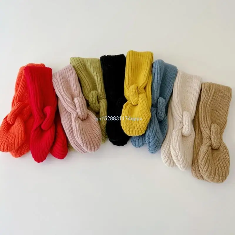 Stilvoller Kinder-Wollschal, weicher und bequemer Kinderschal, einfarbiger Schal, Strickschal, perfekt für Herbst und Winter,