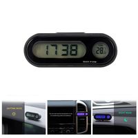 Mini Auto Watch Car Thermometer Car Ornament Automotive Hygrometer Digital Clock Car Clock Thermometer Clock Electronic Clock