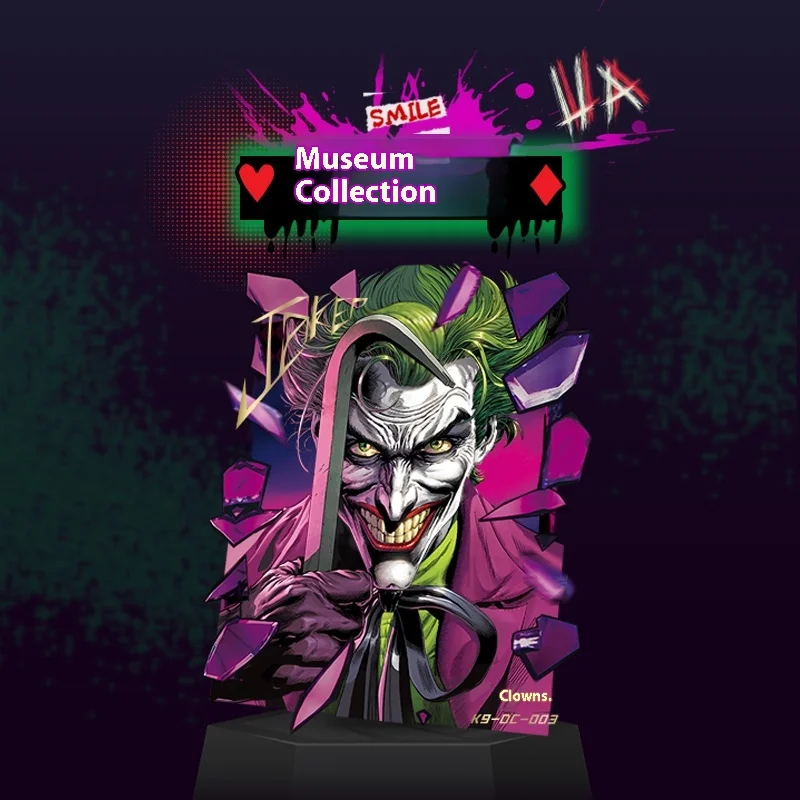 Authentic Kayou K9 Museum Dc Joker Comic Collection Card Villain Smile Card Authentic Gift Box Peripheral Collection Cards