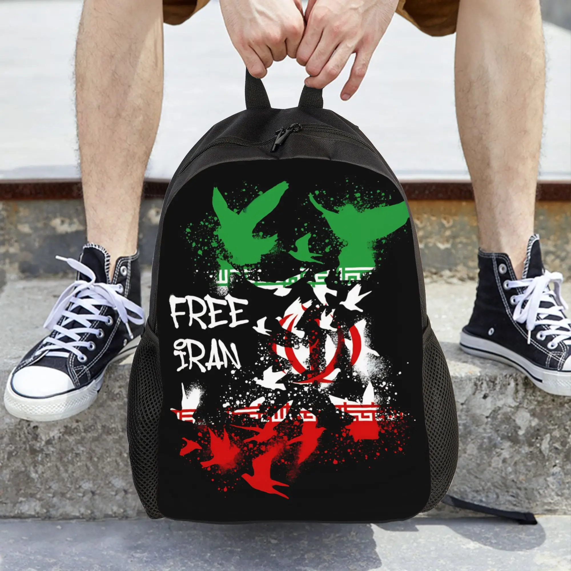 

Детский рюкзак с картой Ирана и флагом для дошкольников, детского сада и школы, для девочек и мальчиков