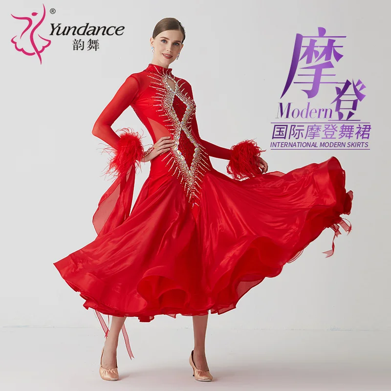 

B-21127 Custom New International Standard Ballroom Dance Dress High Quality Ballroom Dance Dresses for Sale