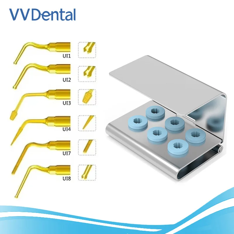 

6PCS Tips Dental Ultrasonic Surgery Implant Kit For Woodpecker Mectron Piezosurgery Cutter Bone Tools Piezotome Surgery