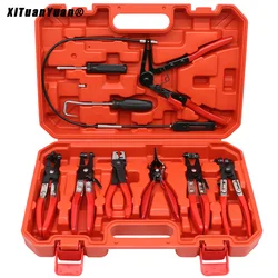 9 Stuks Auto Slangklem Ringtang Set Flexibele Draad Kabel Type Gezamenlijke Boot Klemmen Remover Olie Afdichting Schroevendraaier Auto Reparatie Gereedschap