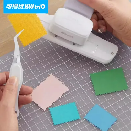 KW-trio cortador de agujeros grandes, sello de papel artesanal, decoración escolar para niños, álbum de recortes, herramienta de prensa hecha a mano para flores, papelería