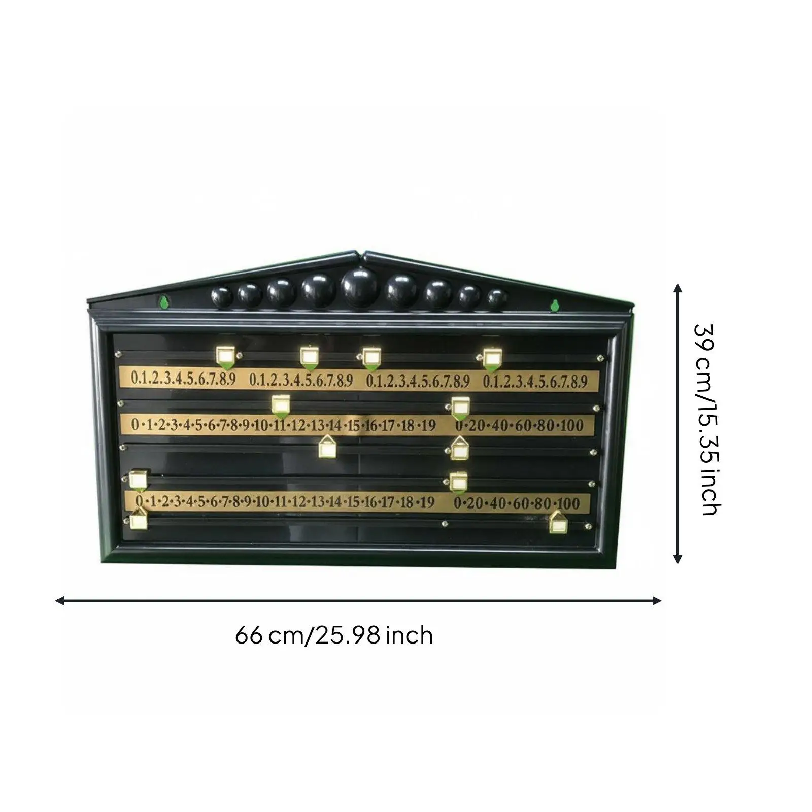 Classic Billiard Scoreboard for Snooker and Pool with Sturdy Plastic Construction for Home