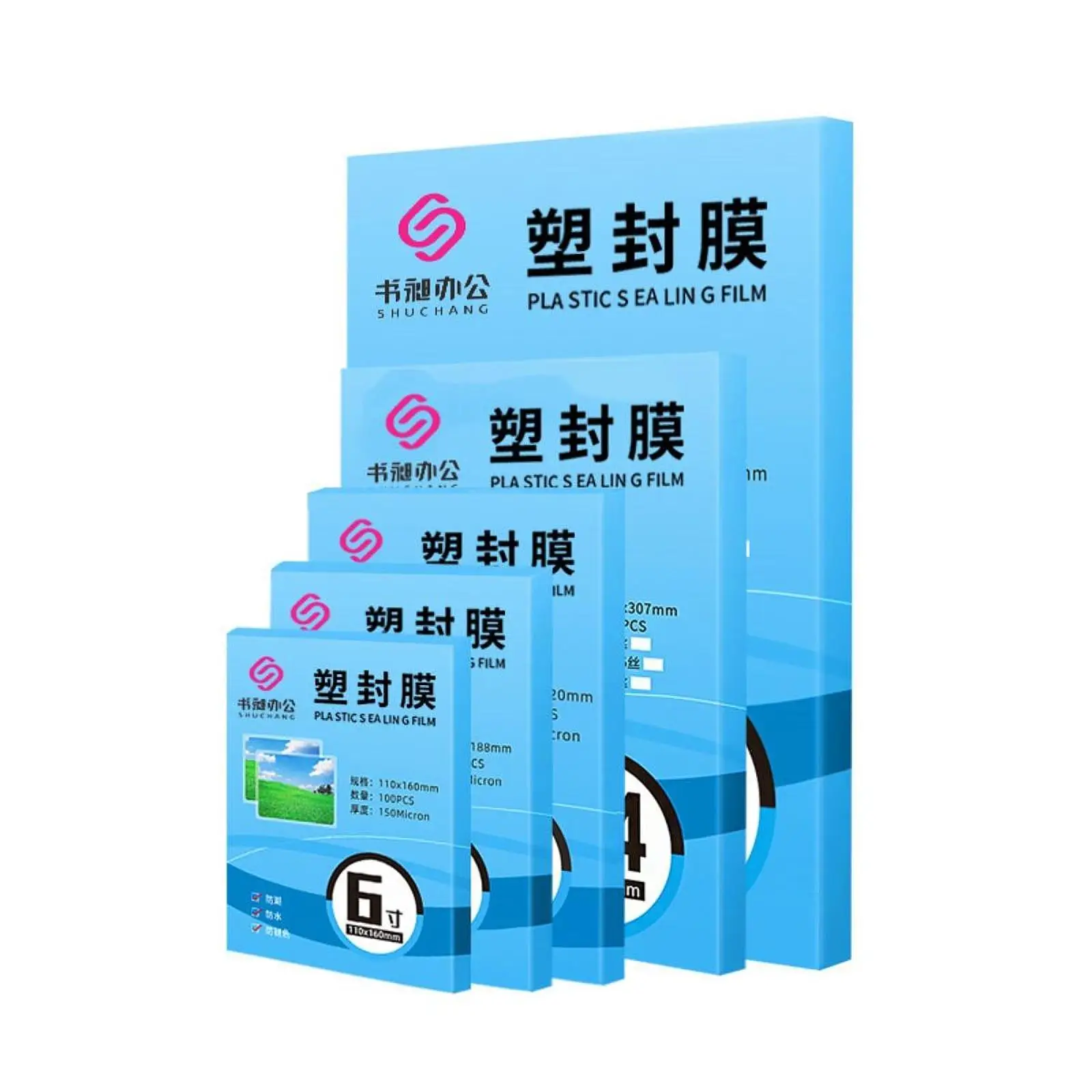 100Pcs Laminating Pouches 10 Mil Laminator Flim Protection for Industrial Use Pass Cards Work Permits Artworks Specimen Books