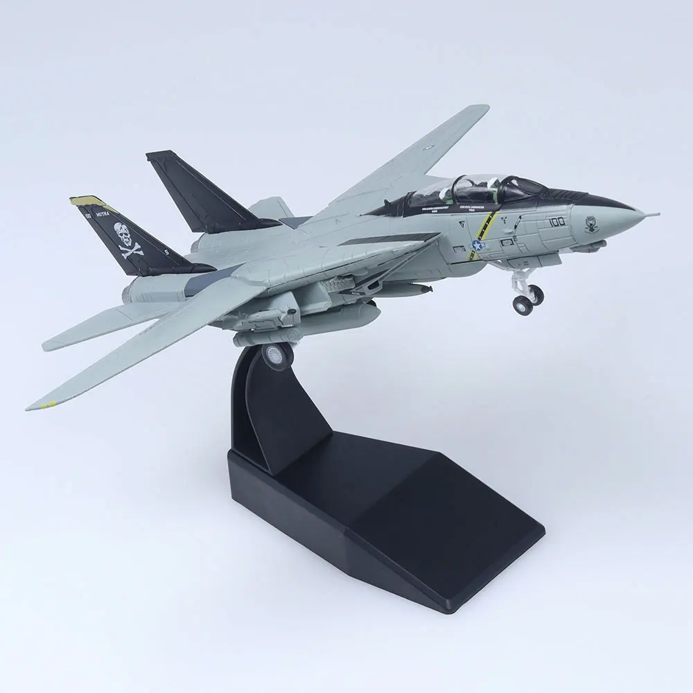 Modello pressofuso per aereo da combattimento Tomcat F-14 in scala 1/100 per regalo di base