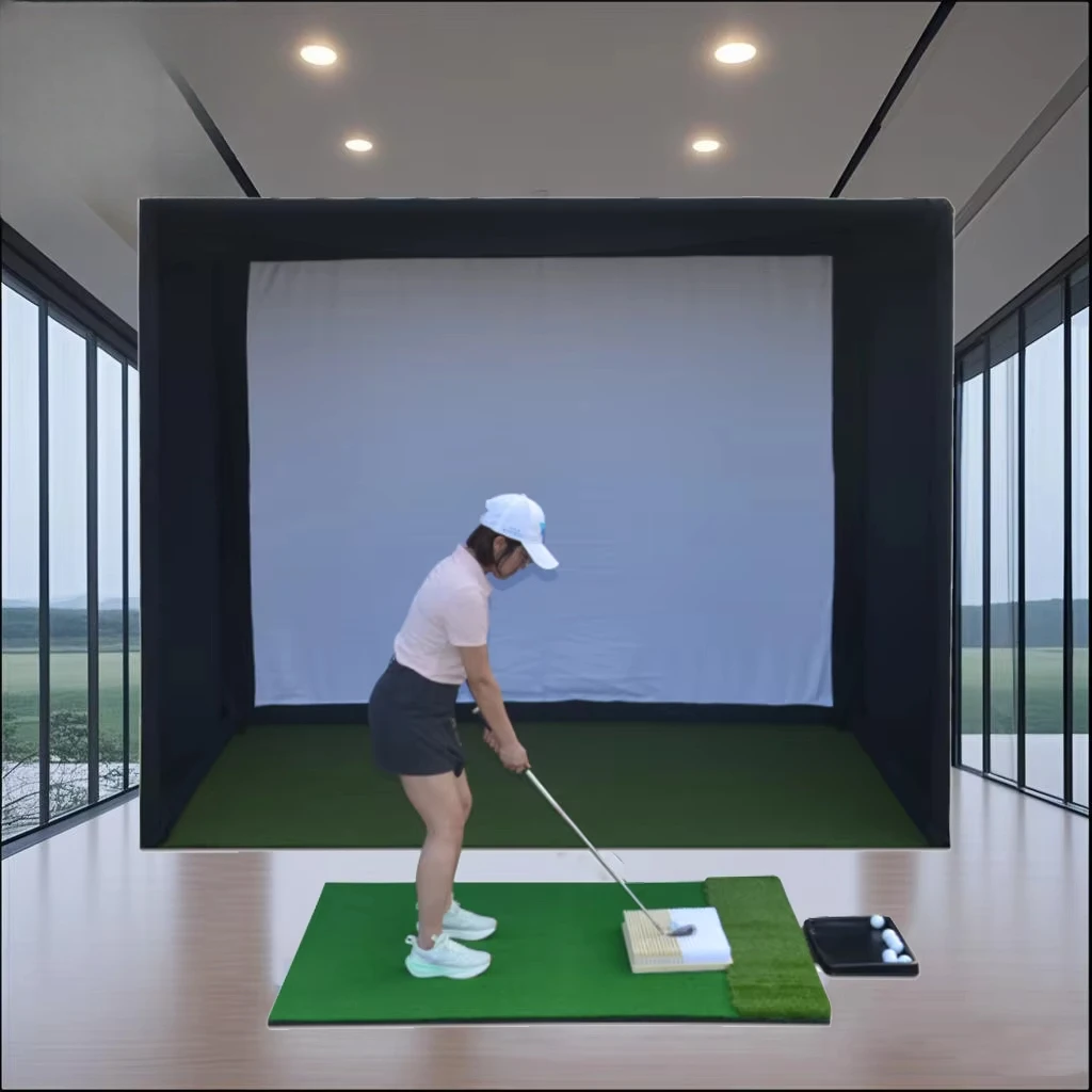 

Custom Indoor Shell Driving Range Tent Easy Setup Golf emulator Shell Golf Training