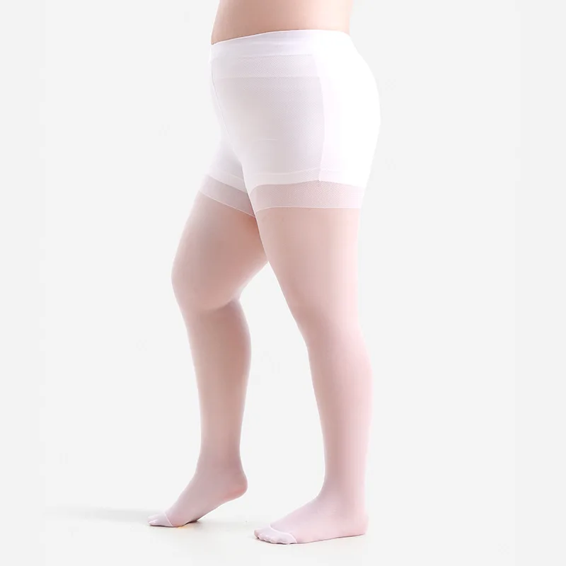 Damen Übergröße 20 Denier Transparente Strumpfhose mit Hoher Taille, Nylon-Strumpfhose, Superelastisch XL-4XL, Große Größen für Kräftige Damen bis 150kg/330lbs – Detail 28