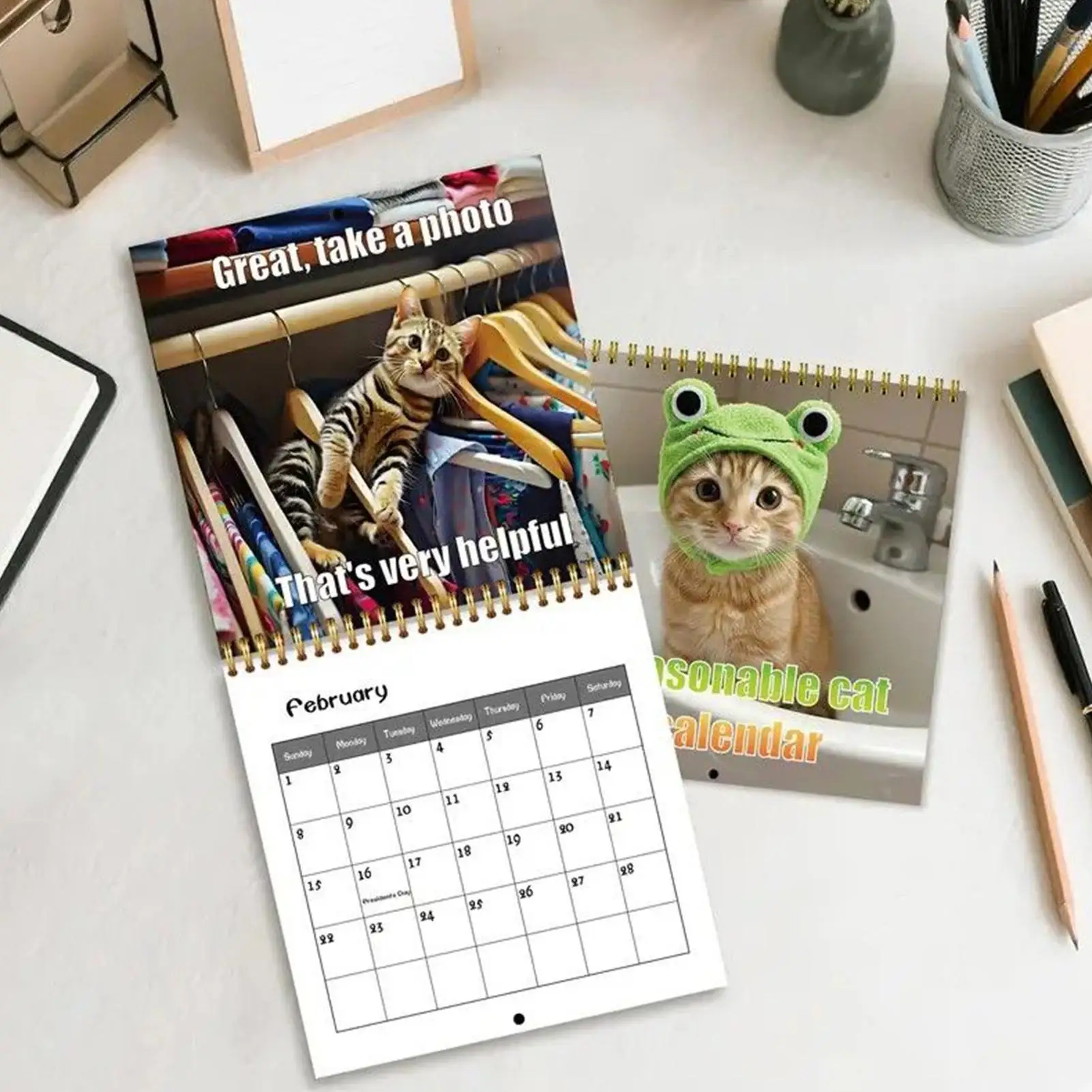 

Cat Calendar 2026 Wall Calendar Monthly Planner For Holiday Christmas Halloween New Year Home Office Family Kids Friends