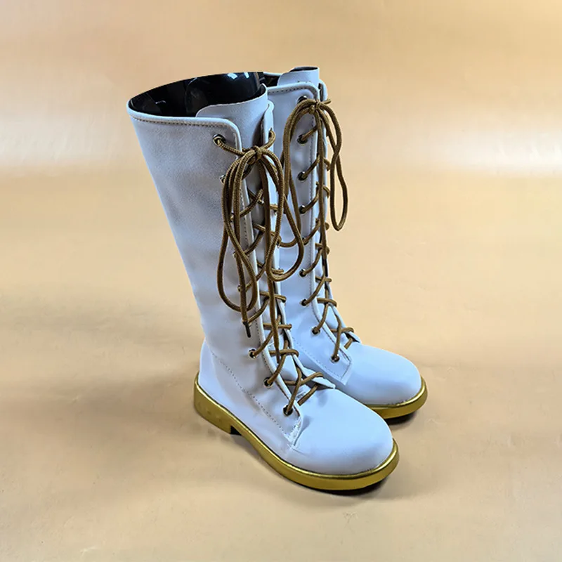 Yu Cosplay Store Hunter Girl Group Rumi Cosplay Schuhe Halloween Uniform Party Maßgeschneiderte Jungen und Mädchen Kunstleder Schuhe