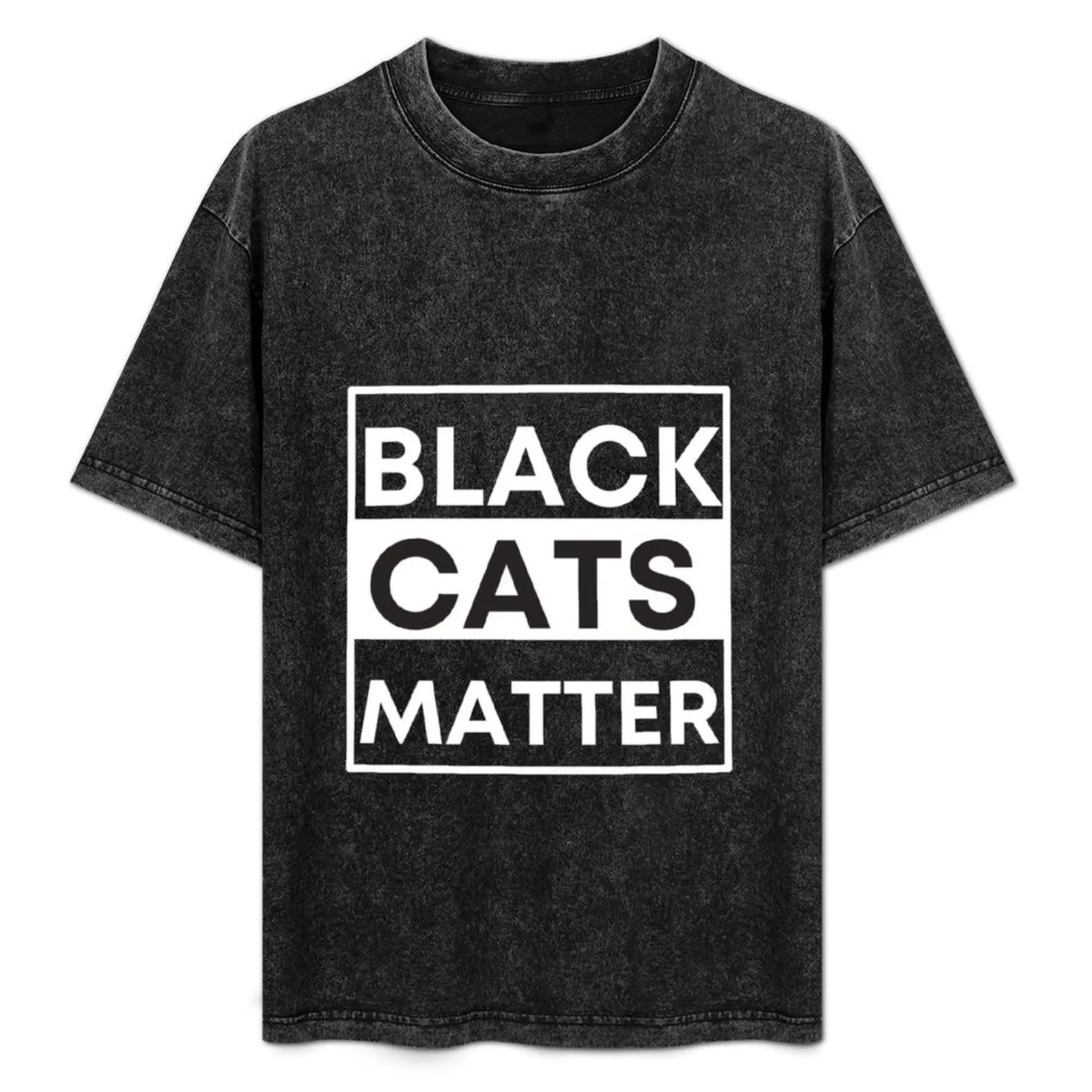 

Black Cats Matter T-Shirt Art Pattern Printed Casual Top
