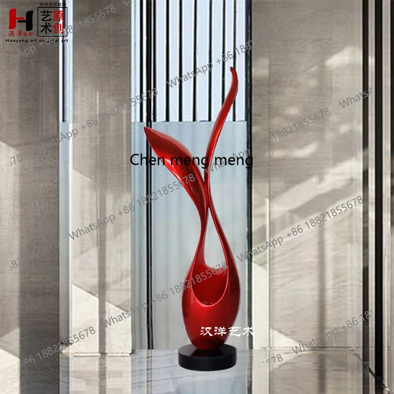 

Lobby Sales Office Lobby Decoration Ornament Fiberglass Sculpture Artwork Abstract Ornament