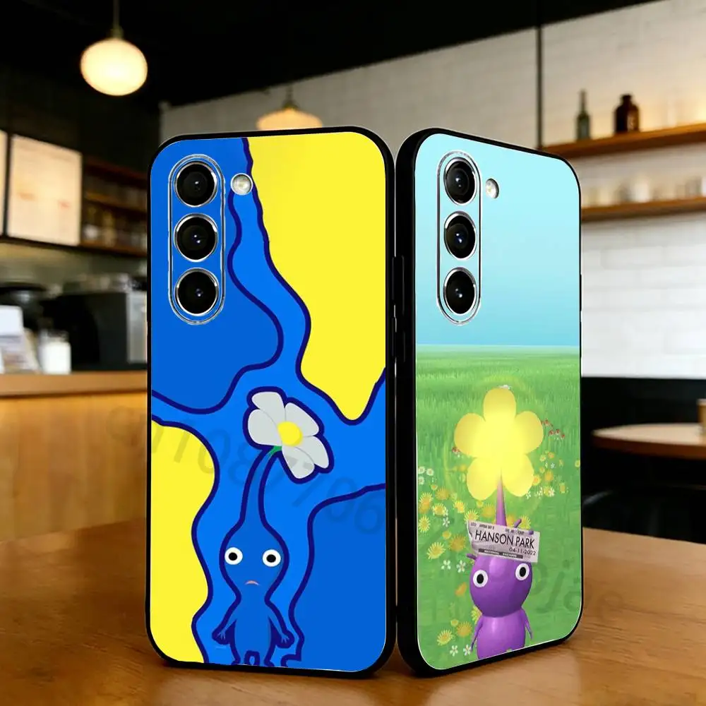 

Pikmin Bloom Phone Case For Samsung S20,21,22,23,24,25,26 Ultra,Plus,Black Soft Cover