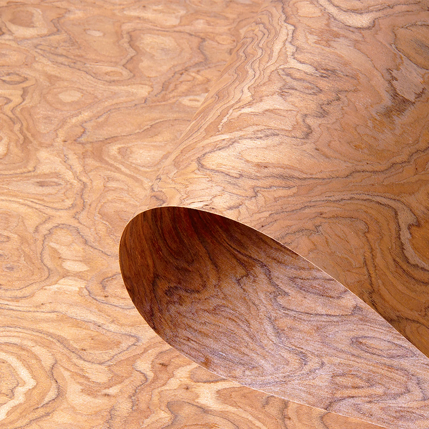 58x250cm Alpi Dark Elm Burl Reconstituted Veneer, Restoration of Furniture and Tabletops, Engineered Wood Veneer Sheets Roll