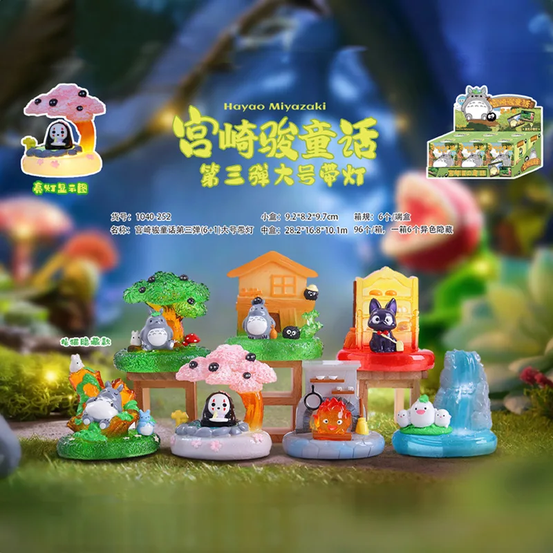

Hayao Miyazaki Large Sized Anime Figure Third Round Blind Box Creative Cute Fun With Light Emitting Home Decoration Mystery Box