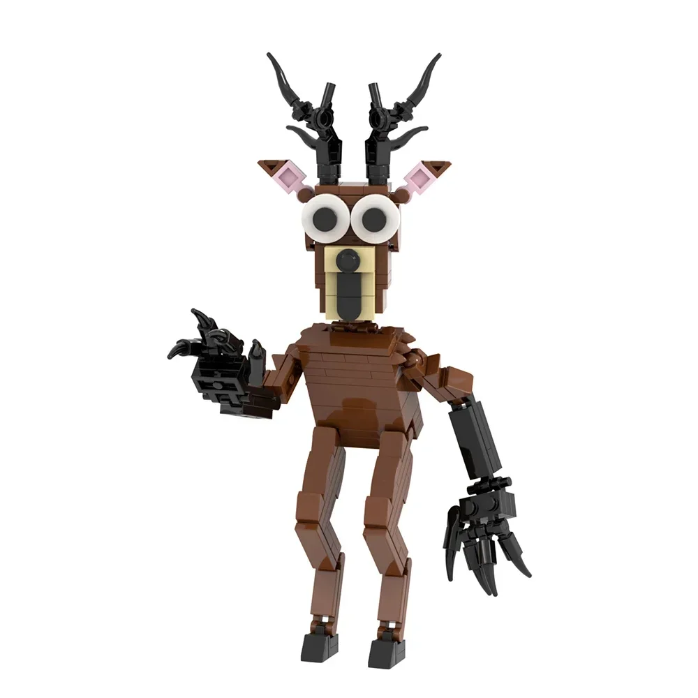 Nouveau jeu d'horreur de nuit série 99 animaux cerf homme monstre figurines d'action Brickheadz blocs de construction nouveauté enfants jouets Navidad cadeau