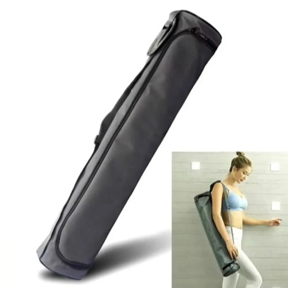 Portable Thickened Yoga Mat Bag Folding Double Zipper Pilates Mat Backpack Carrier Pouch Large Capacity Sports Pad Cover Gym