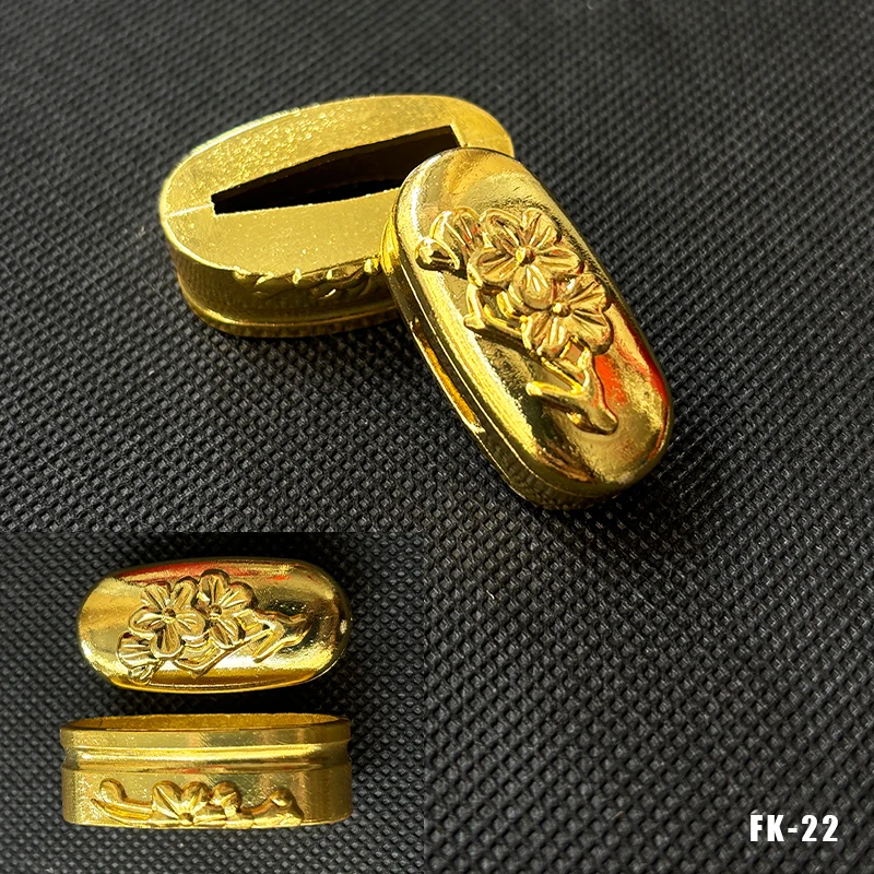 Hochwertige Legierung Katana-Griffkappe Fuchi Kashira Griffkragen für Japanische Schwerter Samurai-Katanas Wakizashi-Schwerter Zubehör – Detail 4