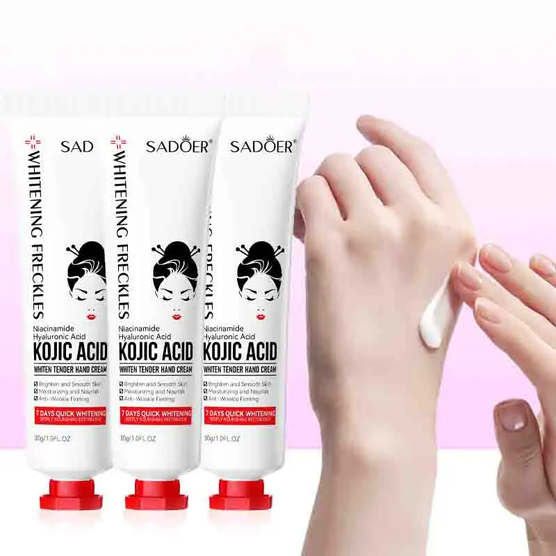 1/2/3/5pcs SADOER Kojic Acid Hand Cream Moisturizing Brightening Hydrating Hand Creams Beauty Hands Travel Size Skin Care