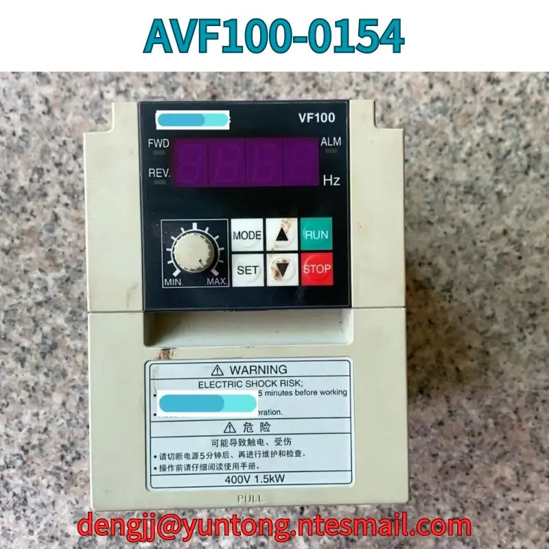 

Used Frequency converter AVF100-0154 1.5kw test OK Fast Shipping