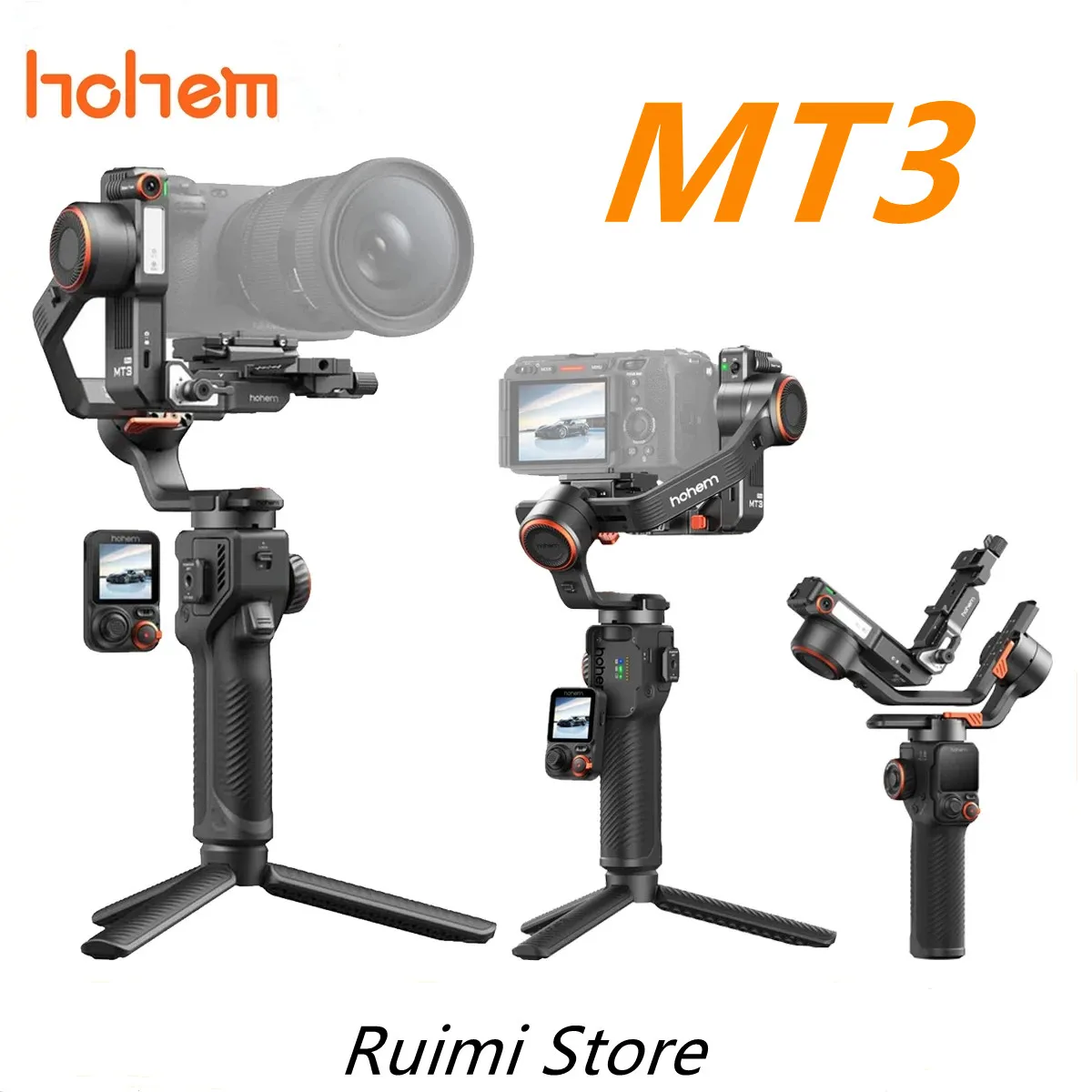 Hohem iSteady MT3 Pro AI Kamera-Gimbal-Stabilisator mit 2,5 kg Traglast, CCT RGB-Fülllicht und Touchscreen für DSLR/Smartphone/Action-Kamera
