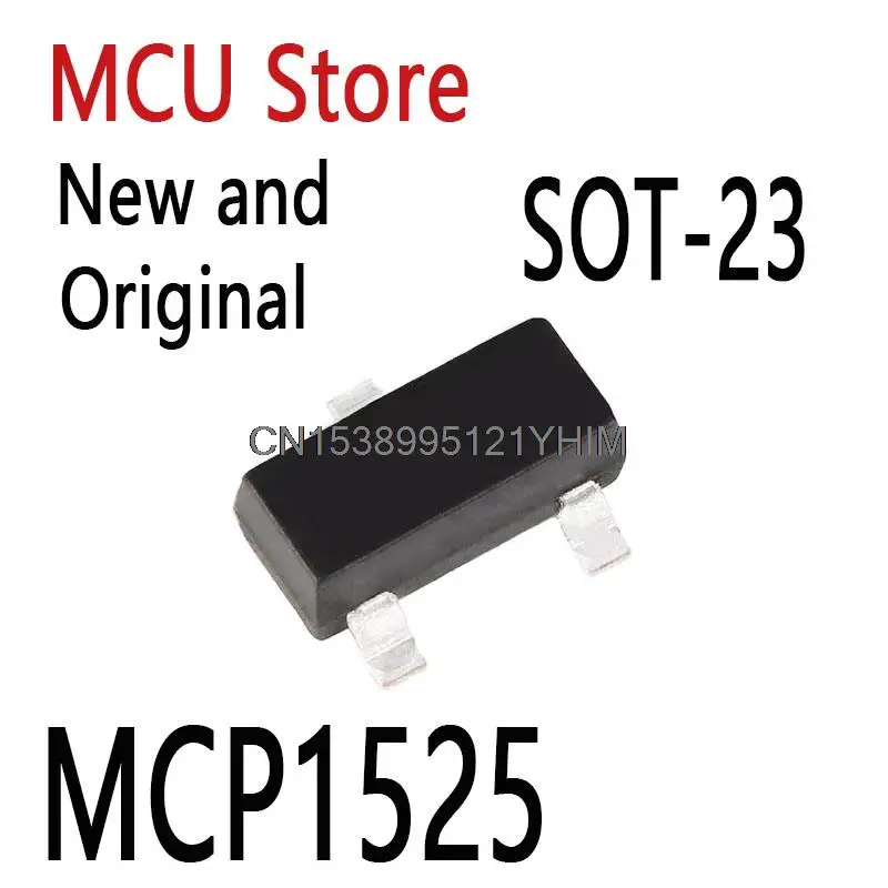 10PCS New and Original MCP1525T-I/TT SOT-23 MCP1525T SOT23  1525 1525T VREF SERIES 2.5V SOT23-3 IC MCP1525