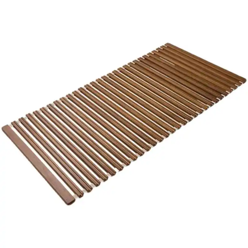 

Breathable bed board carbonized wood roll type moisture removal simple bed