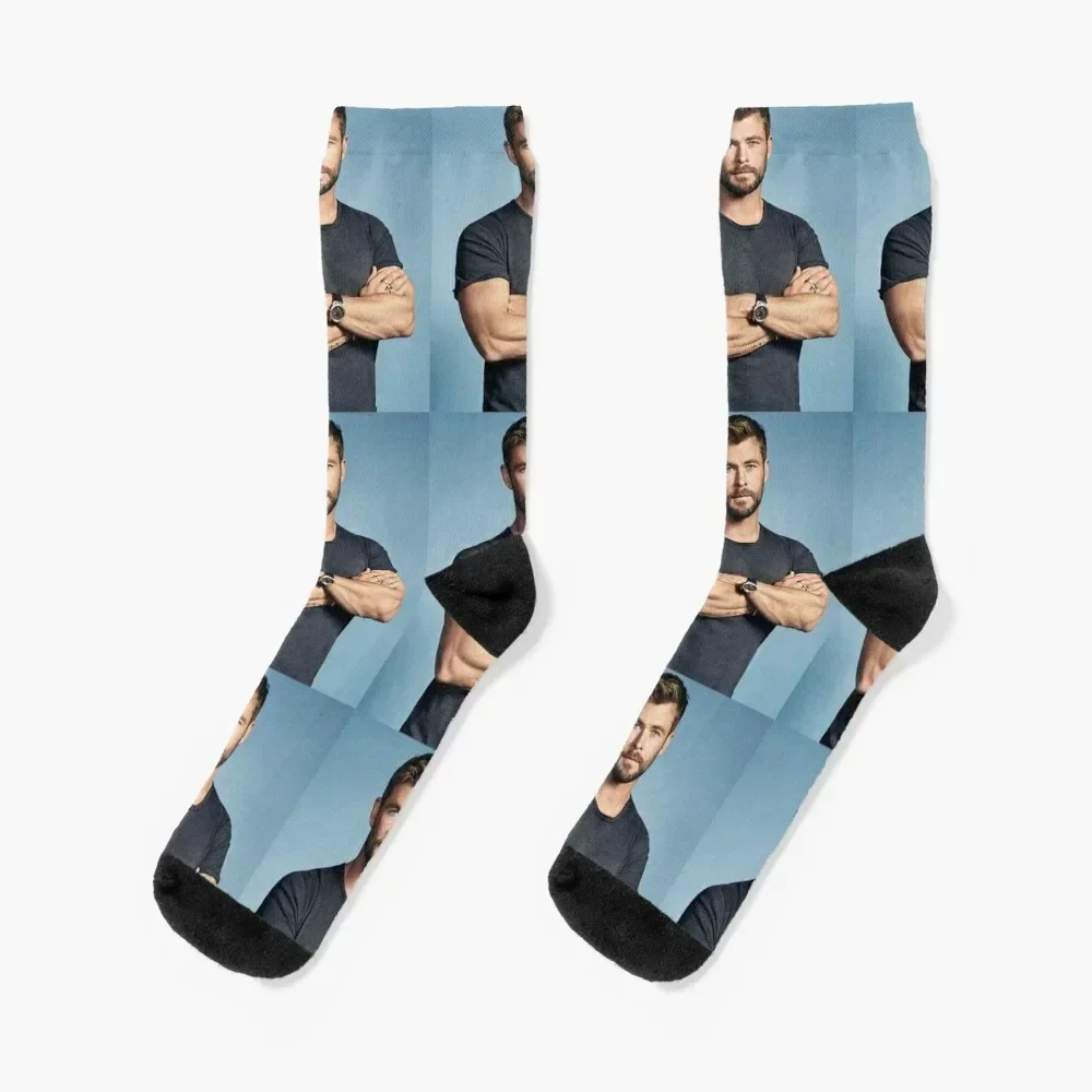 chris hemsworth Socks Men's floral moving stockings tennis Girl'S Socks Men's