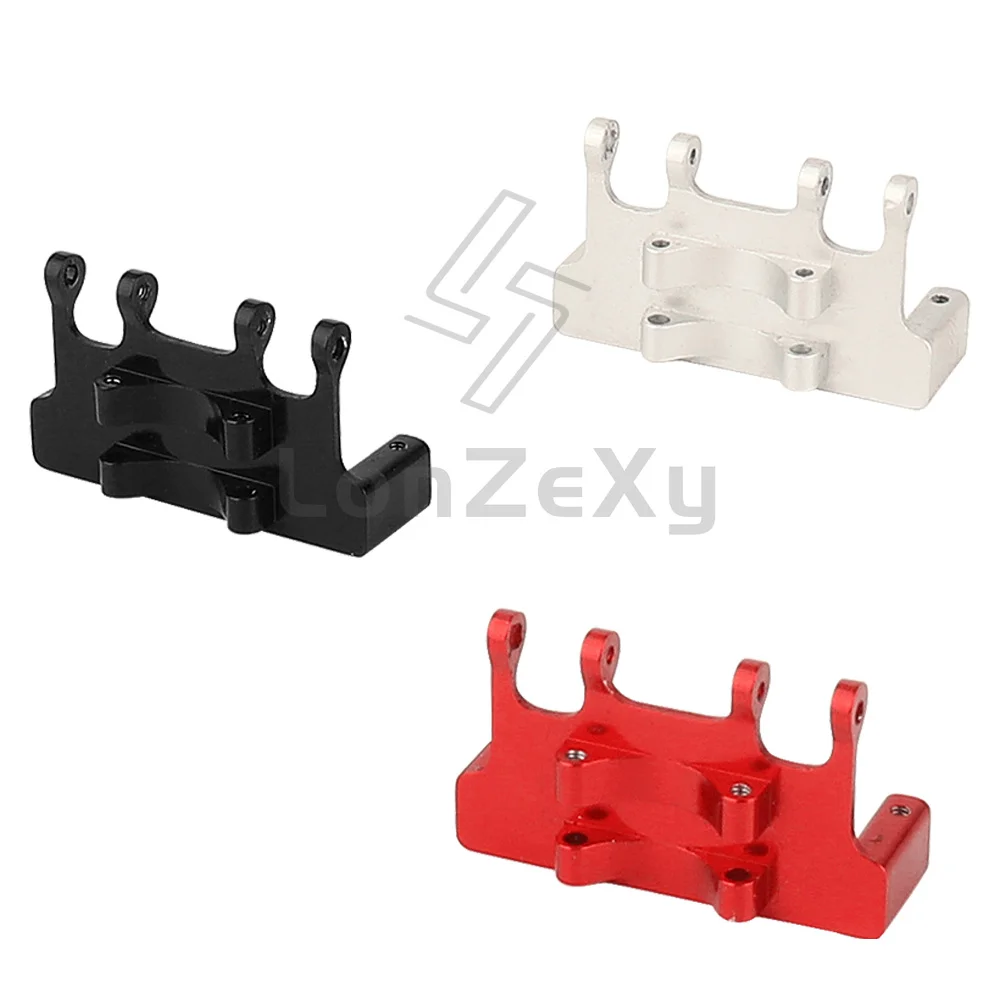 Aluminum Servo Mount Bracket Base for 1/24 AX24 RC Crawler Car Servo Fixed Holder Upgrade Parts Black Red Silver 3.2g