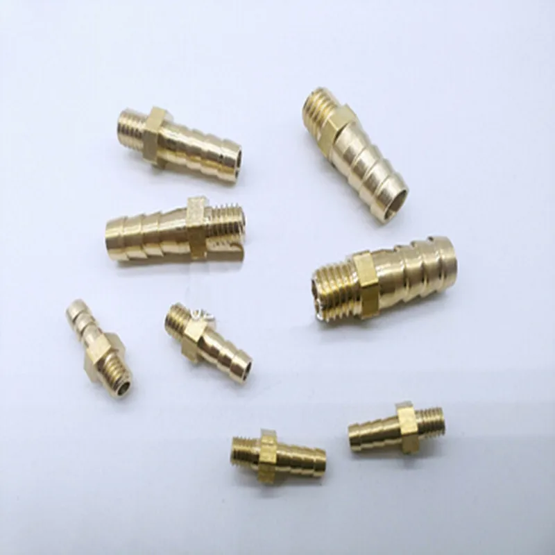 3mm 4mm 5mm 6mm 8mm 10mm OD Hose Barb M3 M4 M5 M6 M8 Metric Male Thread Brass Pipe Fitting Coupler Connector Adapter