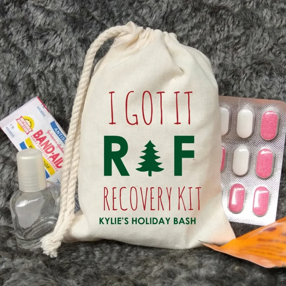 25 I Got It-Recovery Kit กระเป๋า-ชุดแขวนกระเป๋า-Bachelorette Party ตกแต่ง-งานแต่งงานยินดีต้อนรับกระเป๋า-แขวนเฉพาะวัน