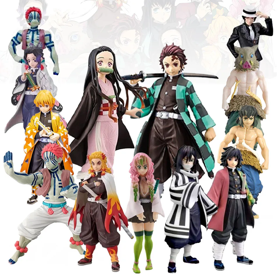 Горячее-аниме-demon-slayer-kimetsu-no-yaiba-Фигурка-kamado-tanjirou-Фигурка-agatsuma-zenitsu-nezuko-warrior-ПВХ-Модель-игрушки