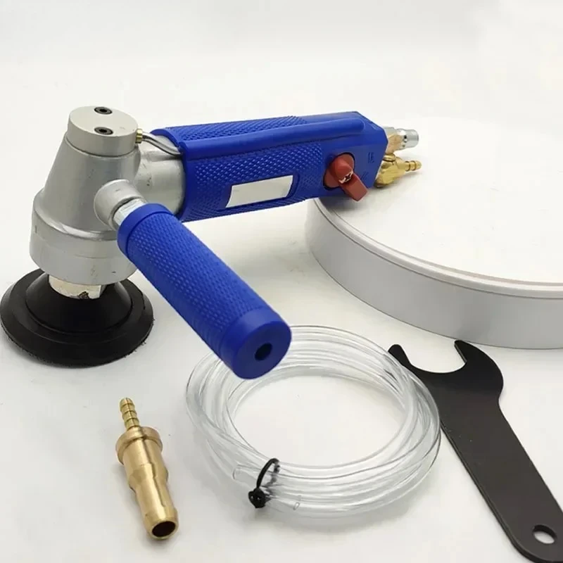 Small New 3 Inch Water Injection Pneumatic Water Mill Marble Granite Artificial Stone Water Polishing Machine Polishing Machine
