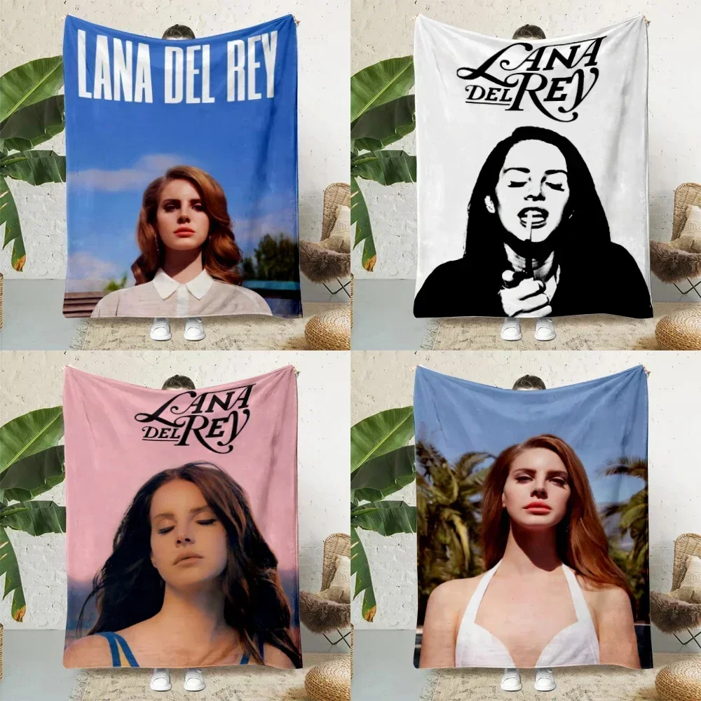 Singer Lana Del Rey Poster Printed Blanket Picnic Blankets Warm Blanket Soft and Comfortable Blanket Home Travel Birthday Gift