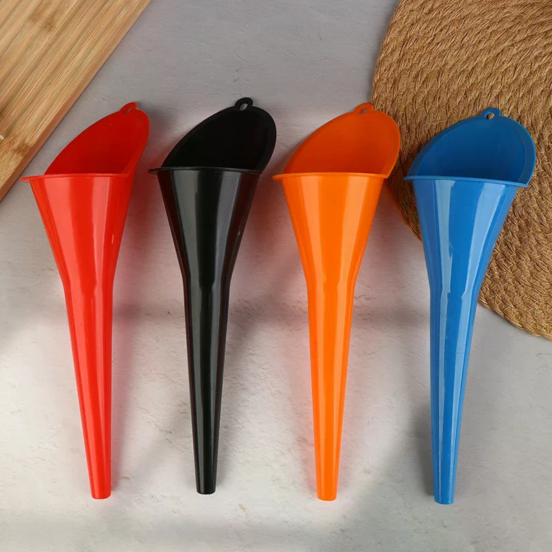 29cm  Anti-splash Car Long Mouth Oil Fuel Filling Tools Plastic Engine Funnel Motorcycle Refueling Car Accessories
