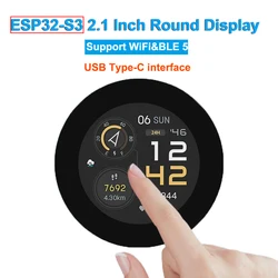 ESP32-S3 2.1inch IPS Touchscreen Development Board ESP32 Display 480×480 32-bit LX7 Dual-core Processor for Arduino IDE/ ESP-IDF
