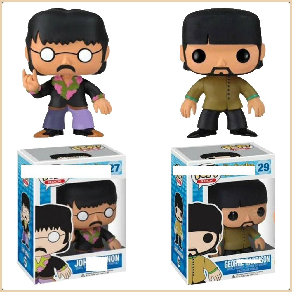 Funko Pop The Beatles Action Toy Figures Member of A Well-known Rock Band George Harrison John Winston Model Kid Birthday Gift