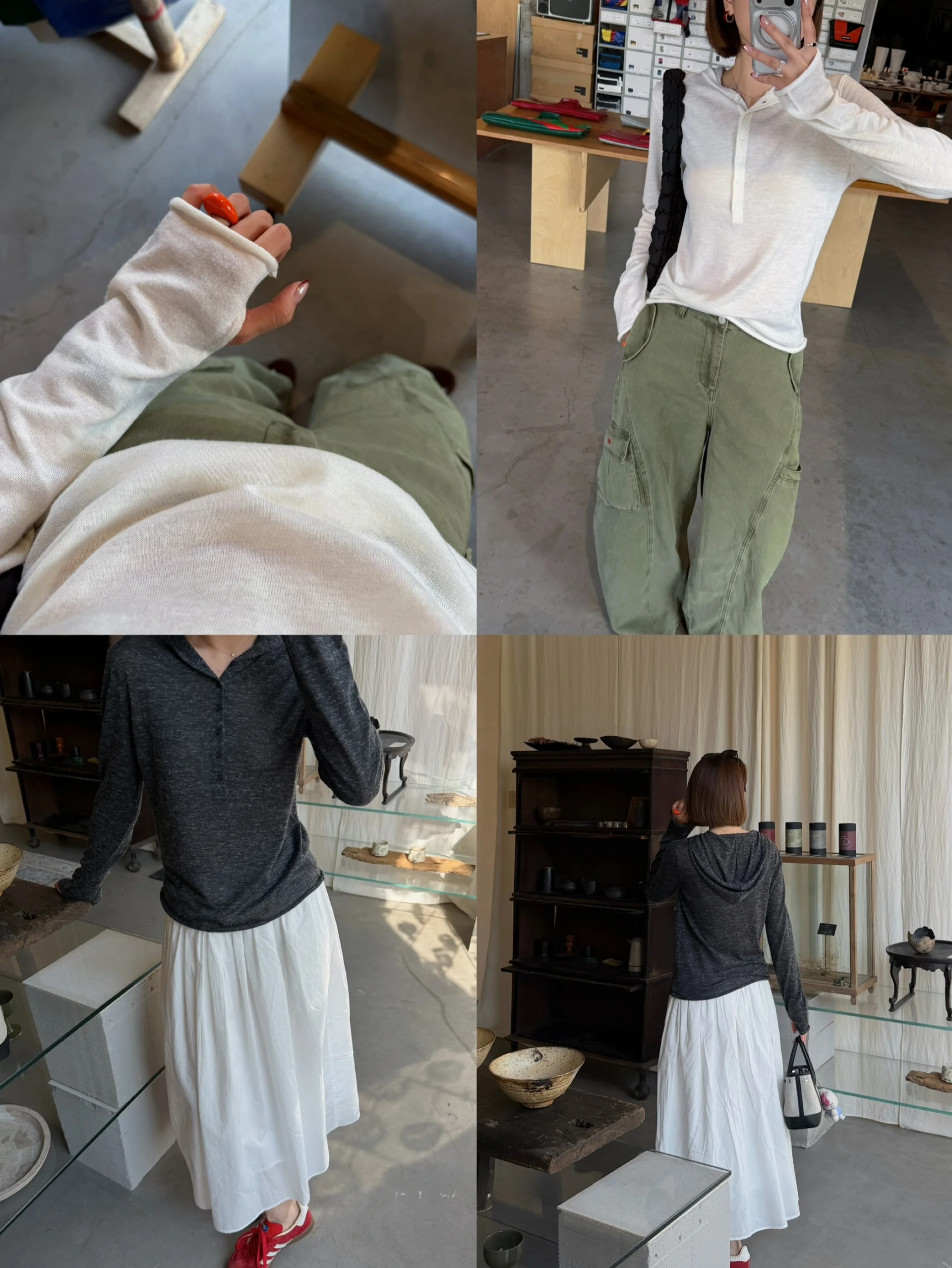 

LDOO SHOP Шелковая пряжа из конопляной шерсти, вязаная шапка с воротником Хенри, легкая, в повседневном стиле, женская, мягкая, тонкой вязки, с отворотом