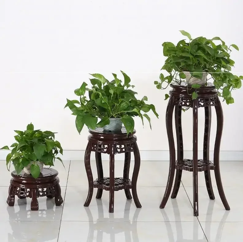 Plastic Plant StandMulti-Layer Flower Pot RackSingle Antique Living Room Balcony Indoor Floor Storage Shelf New Arrivals