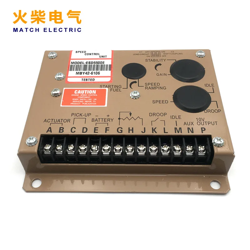 ESD5500E Speed Control Board Electronic Governor Slow Start Idle Controller High Quality Diesel Generator Set