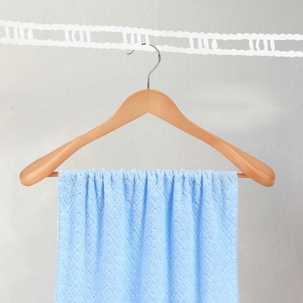 

2 Pcs Clothesline Windproof Lines Outdoor Wall-mounted Travel Portable Non-slip White Nonslip Travelling