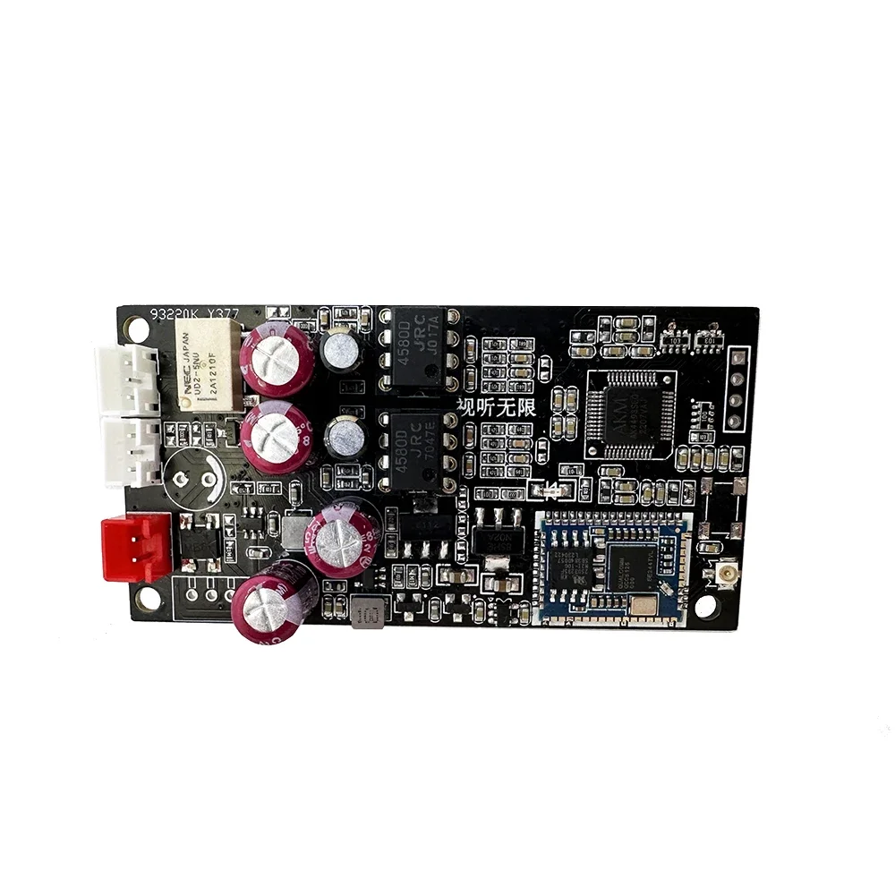 QCC5125 + AK4493 Bluetooth 5.1 Placa de decodificação de recepção sem fio Dual OP AMP Suporte LDAC/APTX 24bit/96Khz