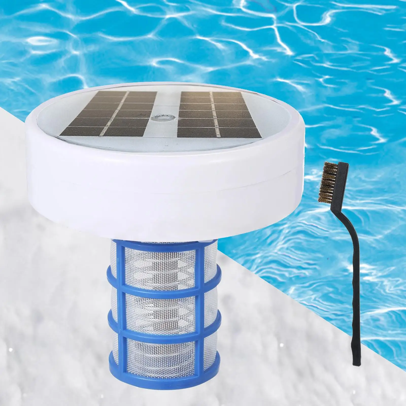 

Solar Powered Pool Ionizer Practical Pool Clarifier for Villa Pools Swimming Pools Water Parks SPA Landscape Pools Baths