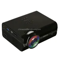 Uhappy U45 1600 Lumens 1080P LED HD Mini Projector Home Theater with Remote Control