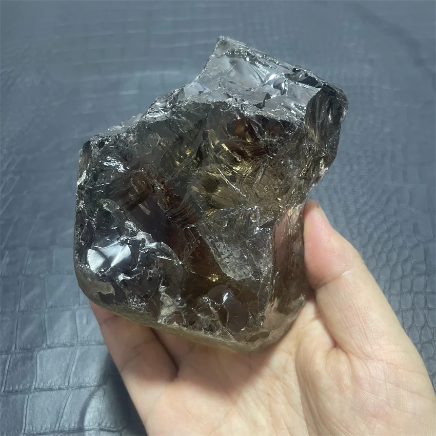 natural smoky crystal quartz rough divination tea color raw stone Ore Home Decor & Gifts-Perfect for Living Room Unique Gift