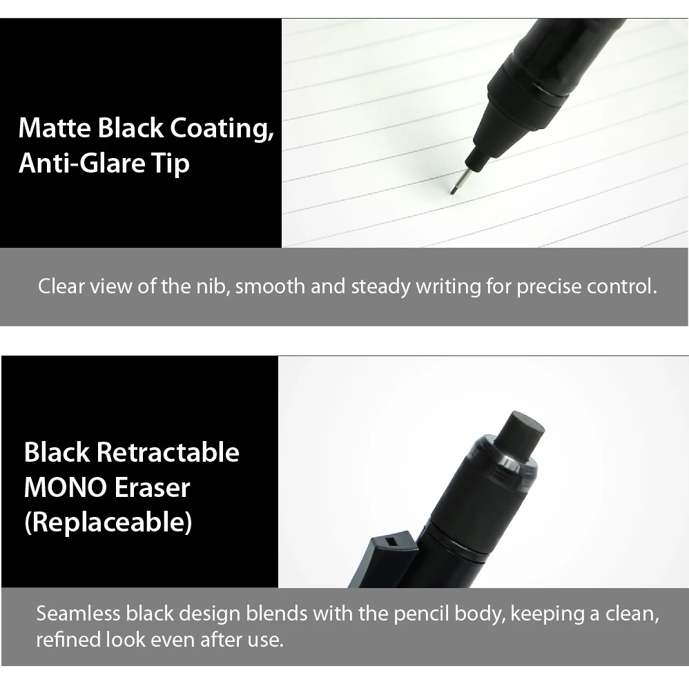 Tombow MONO graph 0.5mm Mechanical Pencil - Lightweight Design, Precise Writing