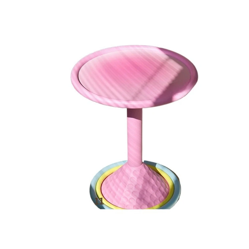 

Round coffee table living room home gradual change small sofa side bedroom bedside