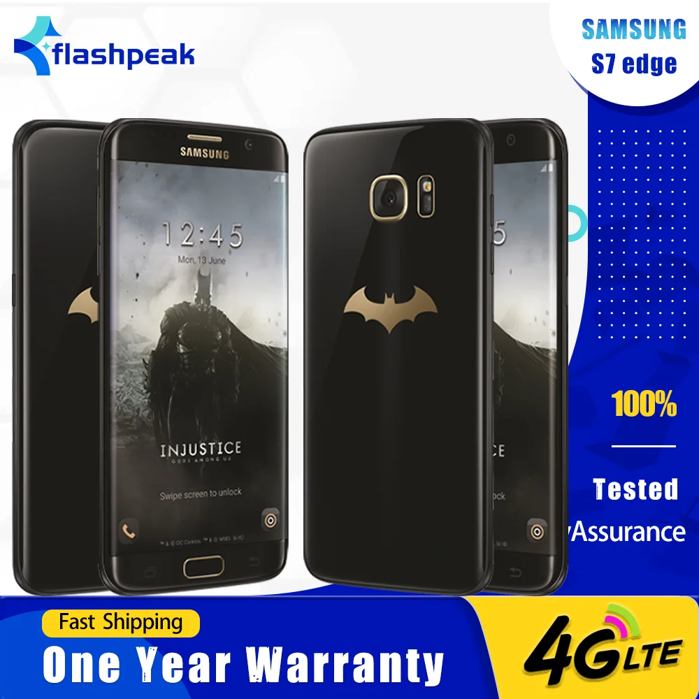 Оригинальный мобильный телефон Samsung Galaxy S7 Edge G935F G935A 4G LTE, отпечаток пальца, 4 ГБ ОЗУ, 32 ГБ ПЗУ, 5,5 дюйма, 12 МП + 5 МП, четырехъядерный смартфон