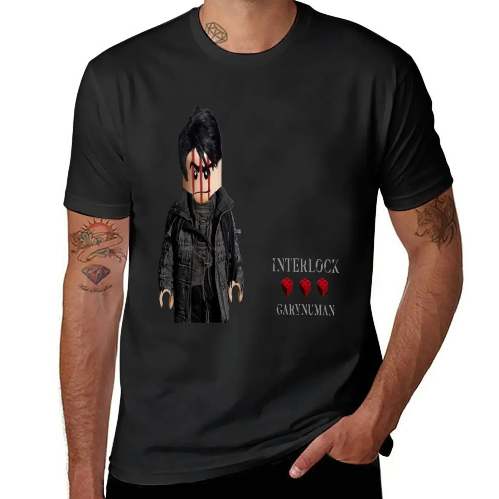 

Gary Numan Intruder Squared T-Shirt sweat funnys anime clothes heavyweight t shirts for men